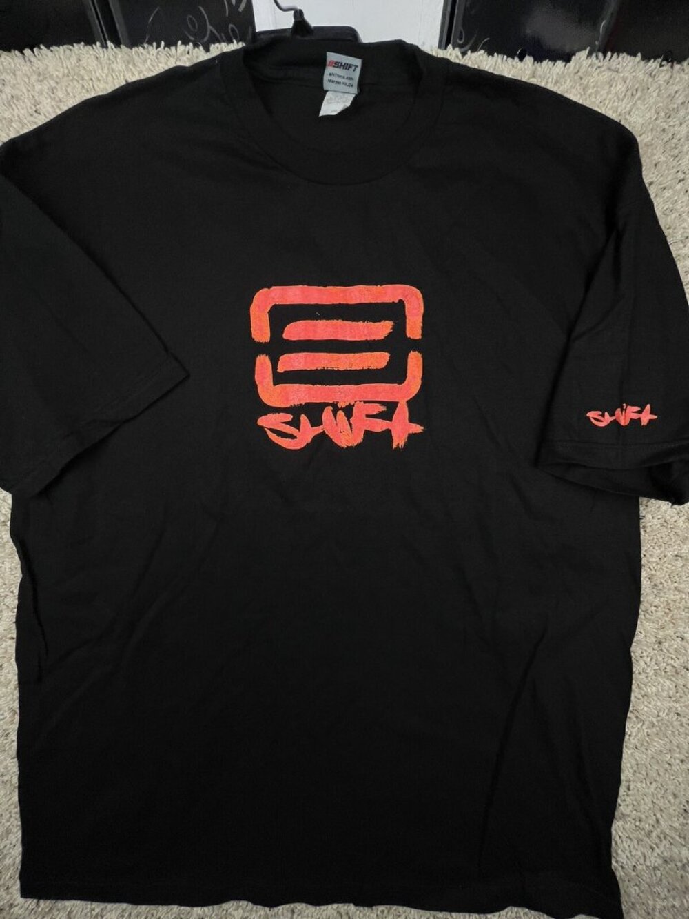 Vintage SHIFT MX T-Shirt Adult Red Logo Black Shirt Motocross Deadstock Size 2XL